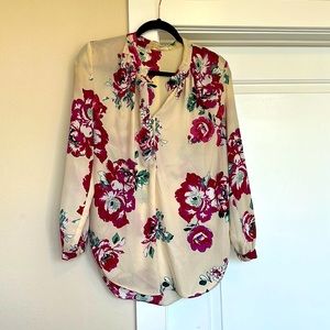 Fall Floral Blouse